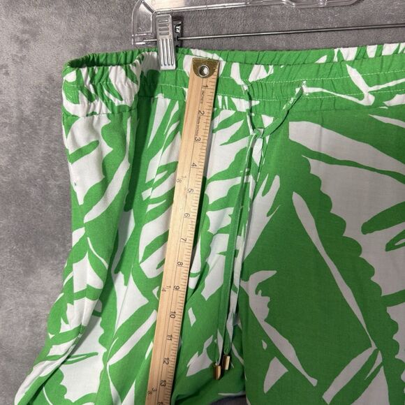 LILLY PULITZER TARGET Womens Pants L Green White Boom Boom Wide Leg Palazzo - Picture 4 of 8